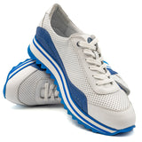 Pantofi Barbati Goretti Din Piele Naturala albi  53-13578-5