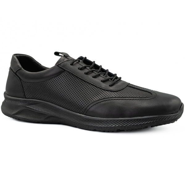 Pantofi barbati Goretti din piele naturala B64-2470 negru