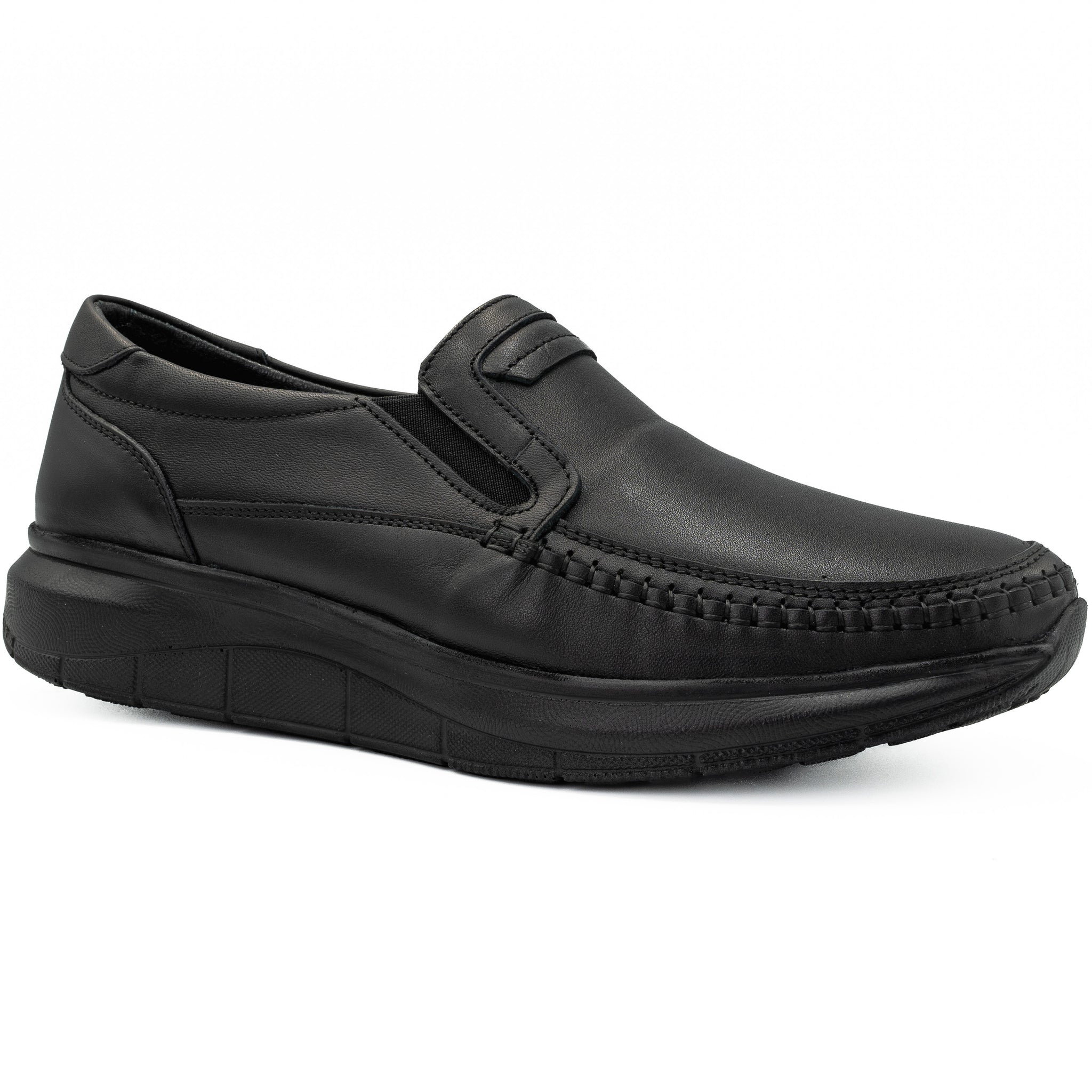 Pantofi barbati Goretti din piele naturala B 64-2057 negru