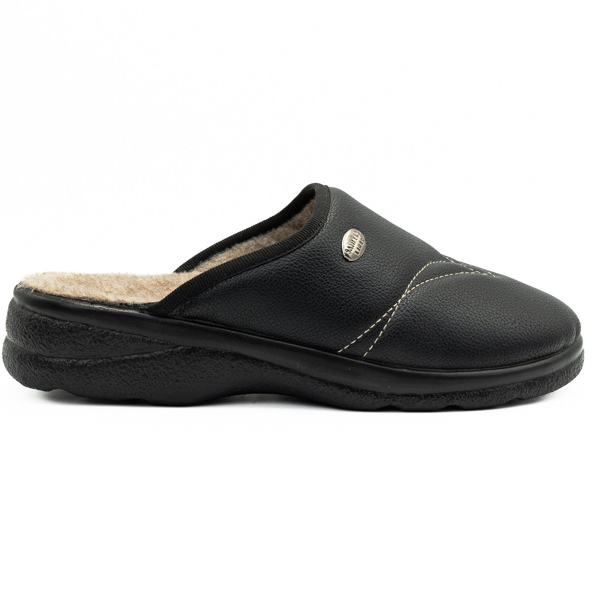 Papuci casa barbati Sanital light B 699 NEGRU 