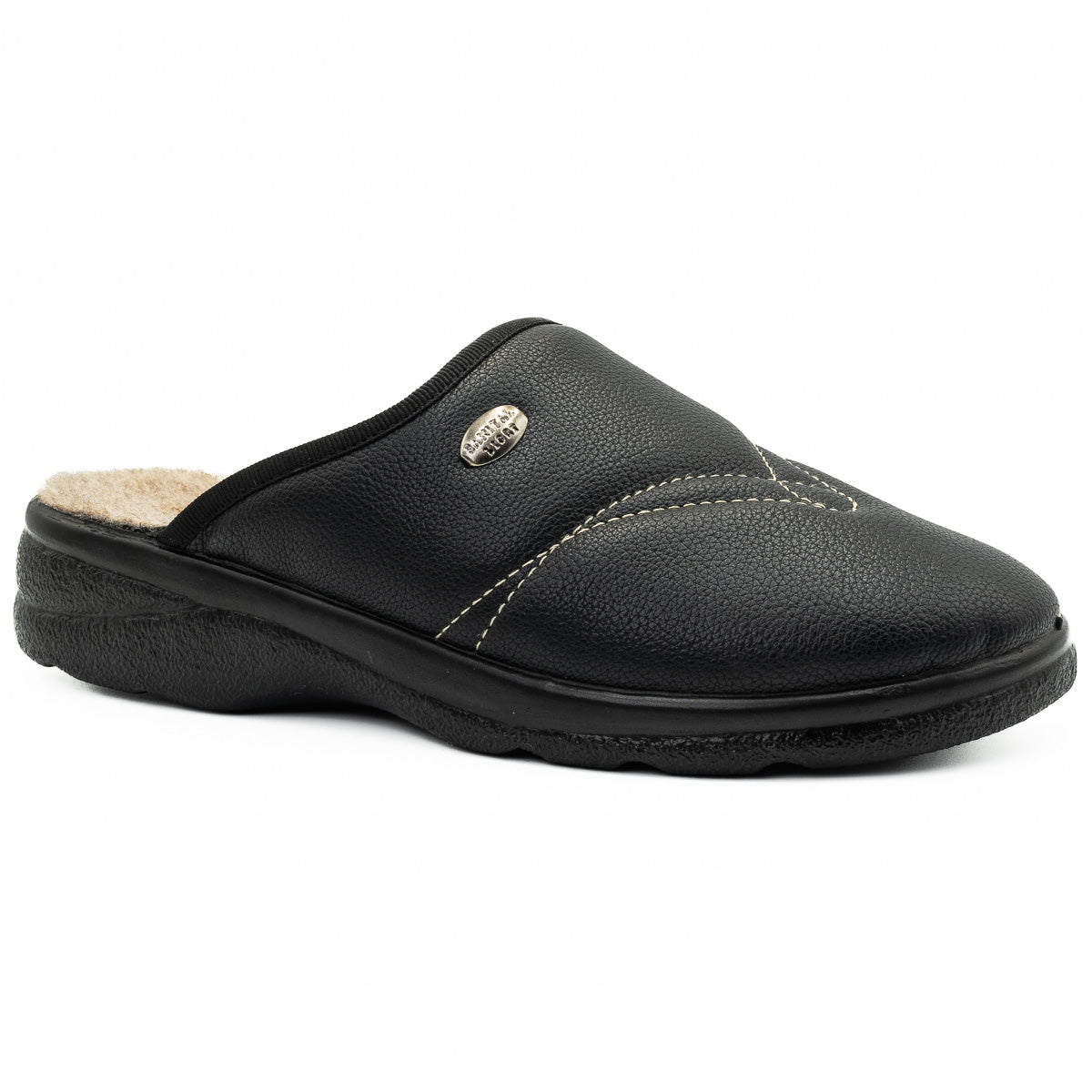 Papuci casa barbati Sanital light B 699 NEGRU 
