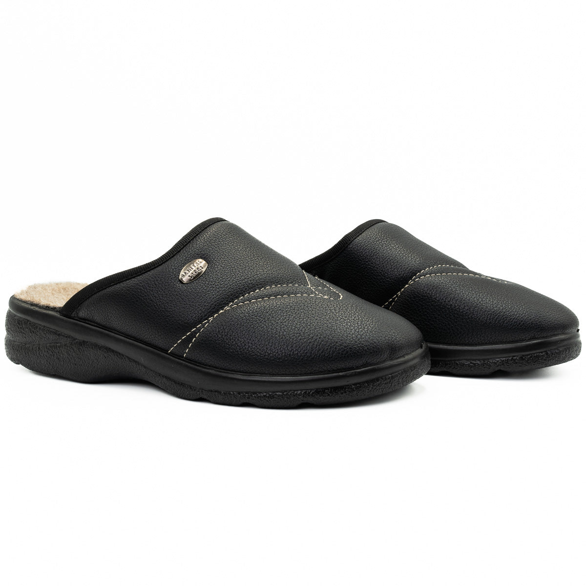 Papuci casa barbati Sanital light B 699 NEGRU 