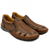 Pantofi Barbati DR JELL'S Din piele naturala B36-GR9990 MARO 