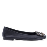 Balerini dama  Anna Viotti piele naturala, D19152, negru