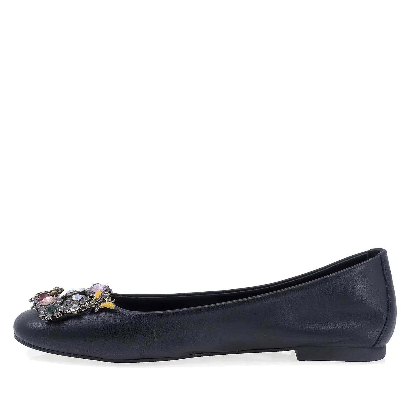 Balerini dama  Anna Viotti piele naturala, D19152, negru