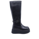 Cizme Dama Casual Anna Viotti Piele Naturala D122-A1381-H8239 negre