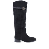 Cizme Dama Casual Anna Viotti Piele Intoarsa D122-P115-735 negre