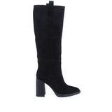Cizme dama elegante Anna Viotti piele intoarsa D122-P113-236 negre
