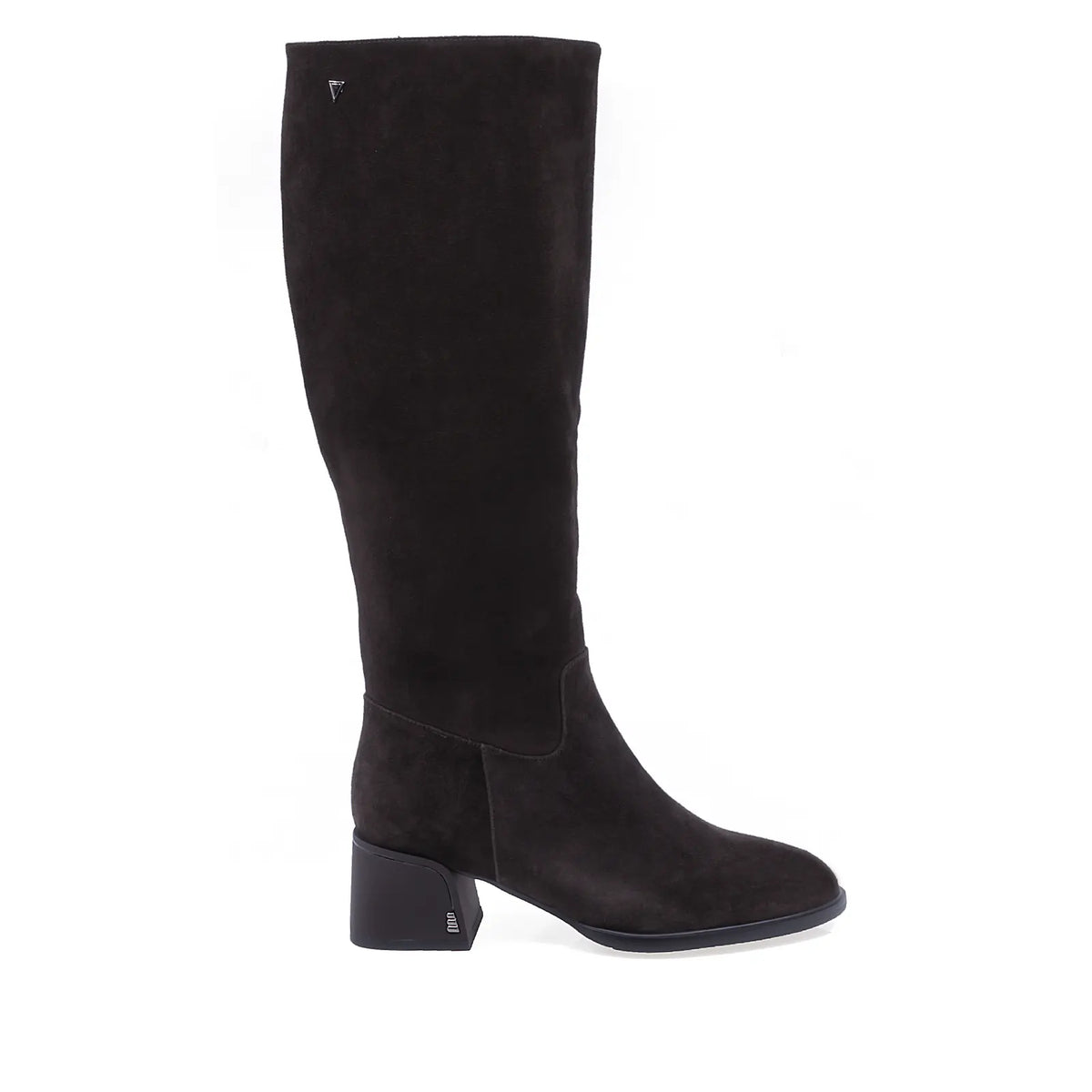 Cizme dama elegante Anna Viotti piele intoarsa D122-P115-699 maro