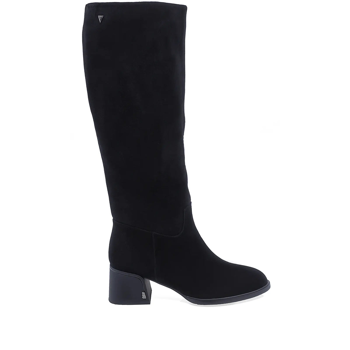 Cizme dama elegante Anna Viotti piele intoarsa D122-P115-699 negre