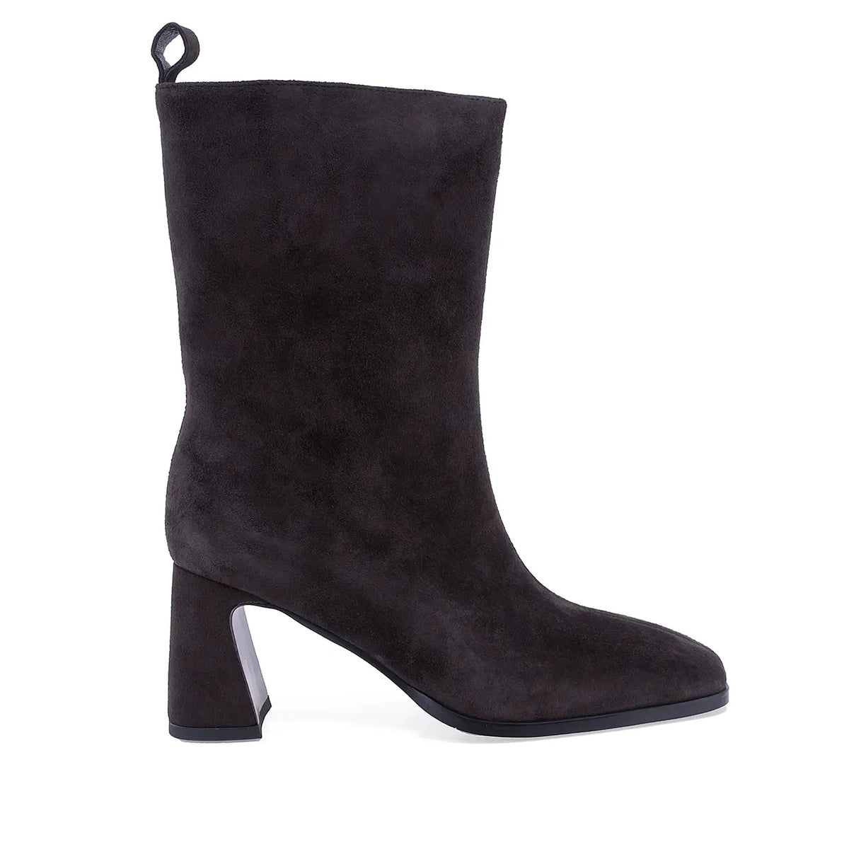 Cizme dama elegante Anna Viotti piele intoarsa D122-P115-730 maro