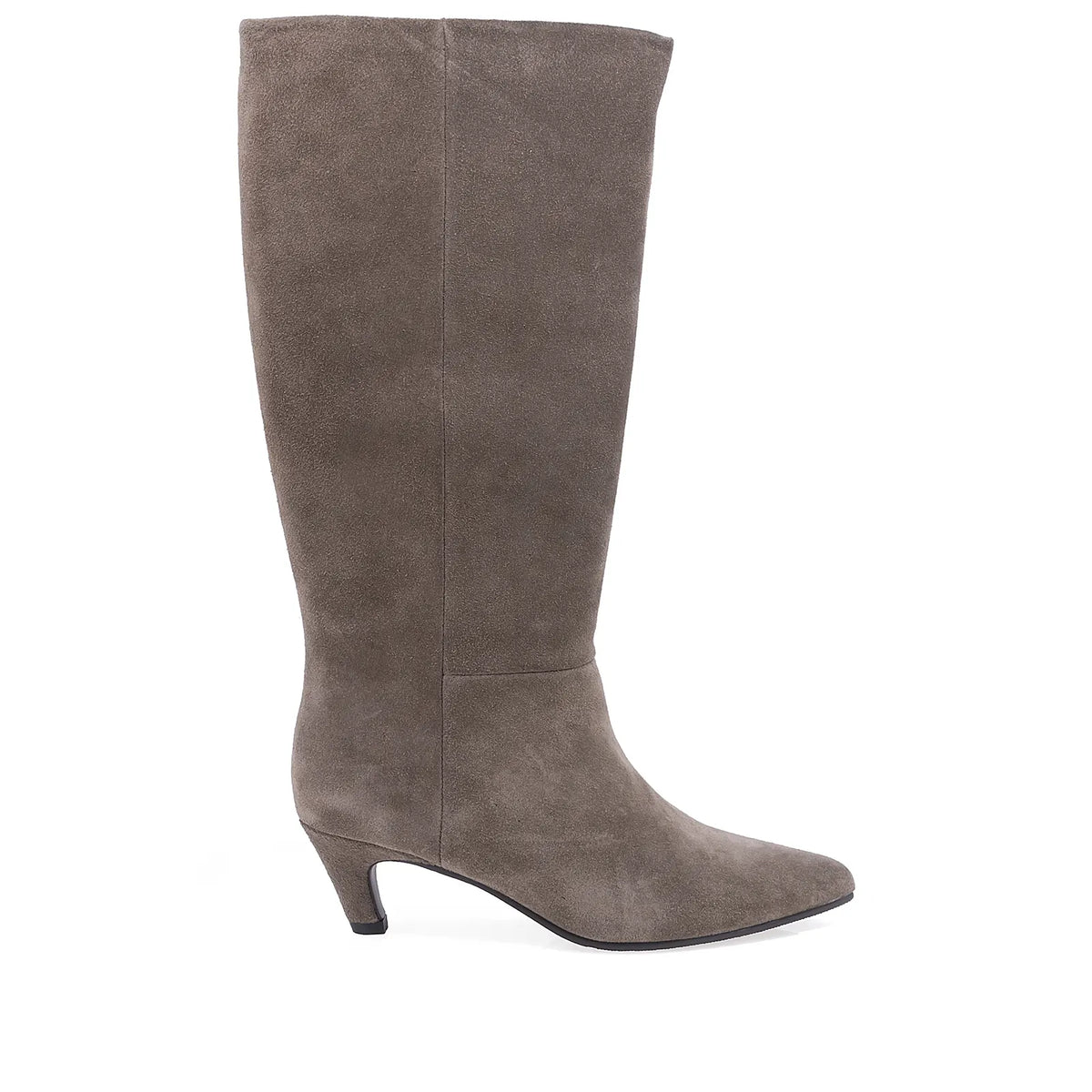 Cizme dama elegante Anna Viotti piele intoarsa D115-X20257-10R kaki