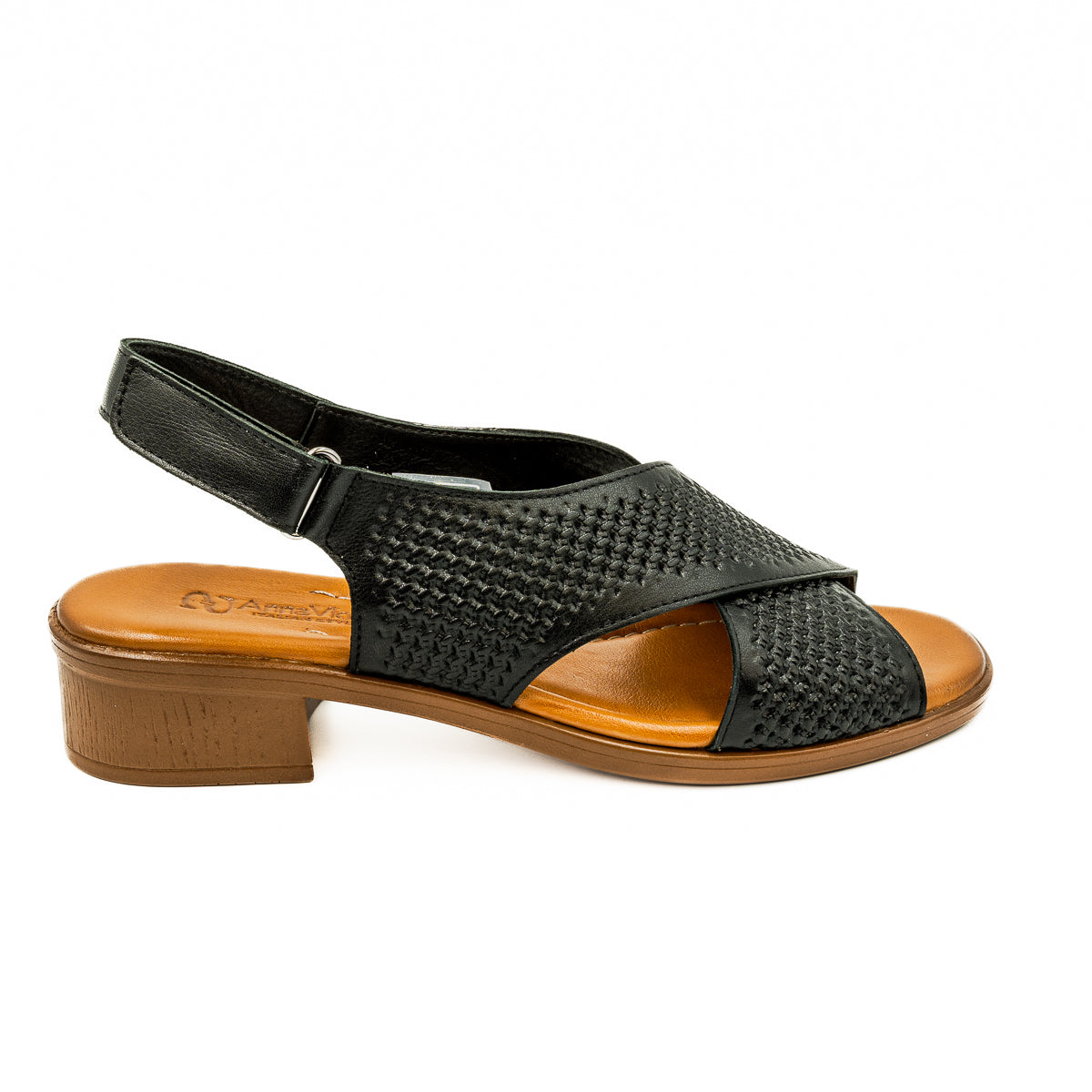 Sandale dama Goretti Din piele naturala D 42-6004 negru