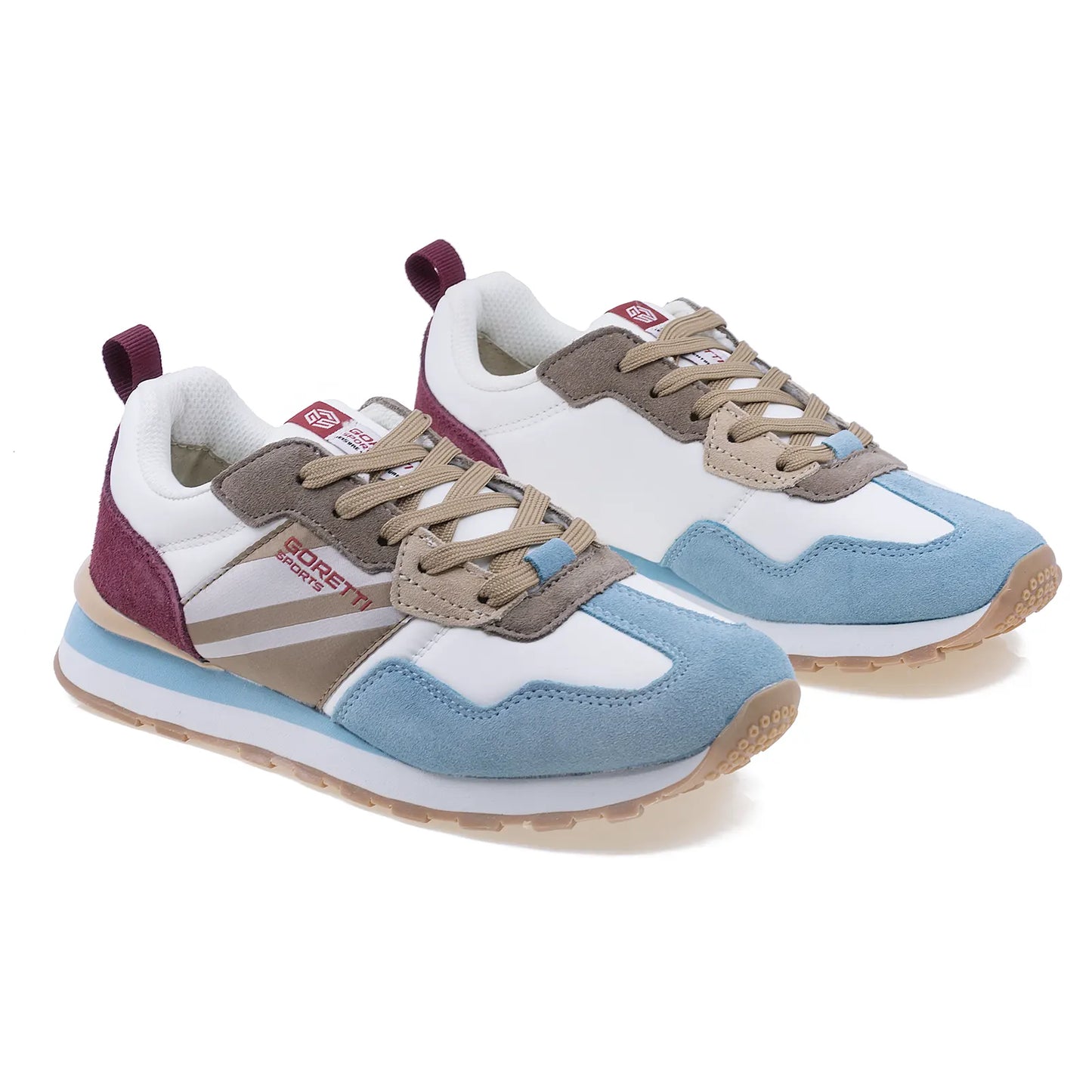 Pantofi dama sport Goretti piele intoarsa D100-CL27368 albastru