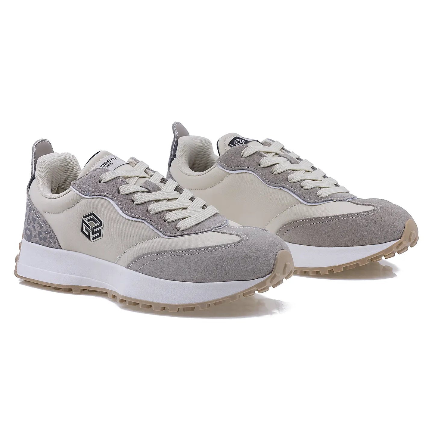 Pantofi dama sport Goretti piele intoarsa D100-CL27555 bej