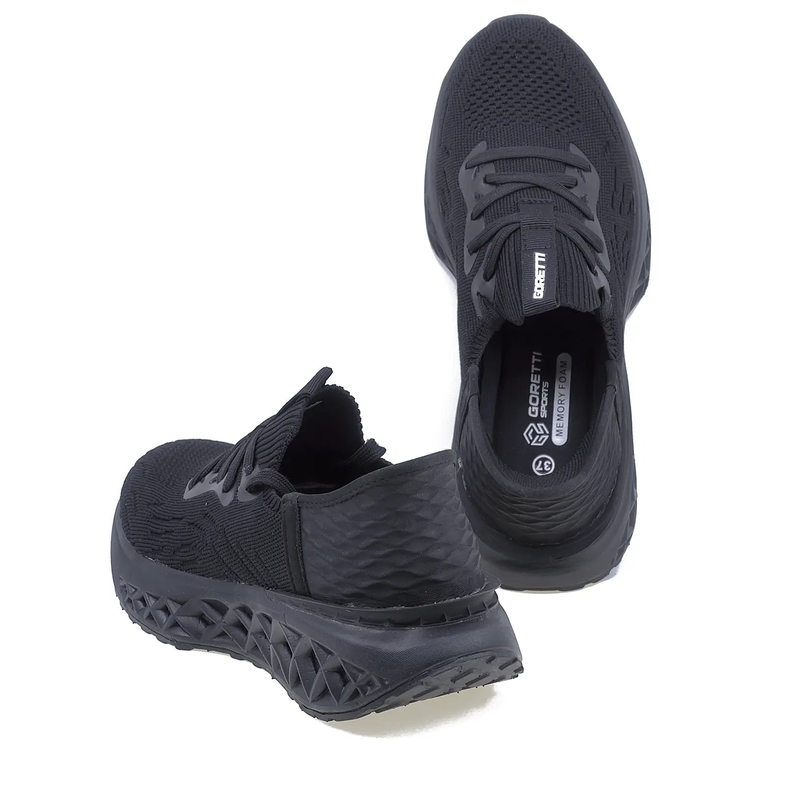 Pantofi dama sport Goretti poliuretan D100-CL27973 negru-5