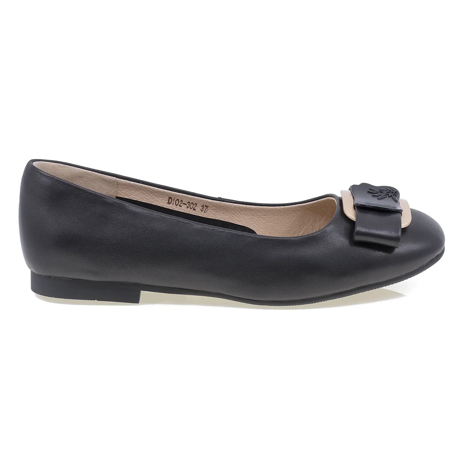 Balerini dama Anna Viotti piele naturala D102-302 negru