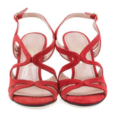 Sandale dama din piele Intoarsa Guban D1337 rosu-3