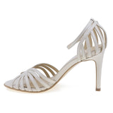 Sandale dama elegante Guban piele naturala D1539 crem