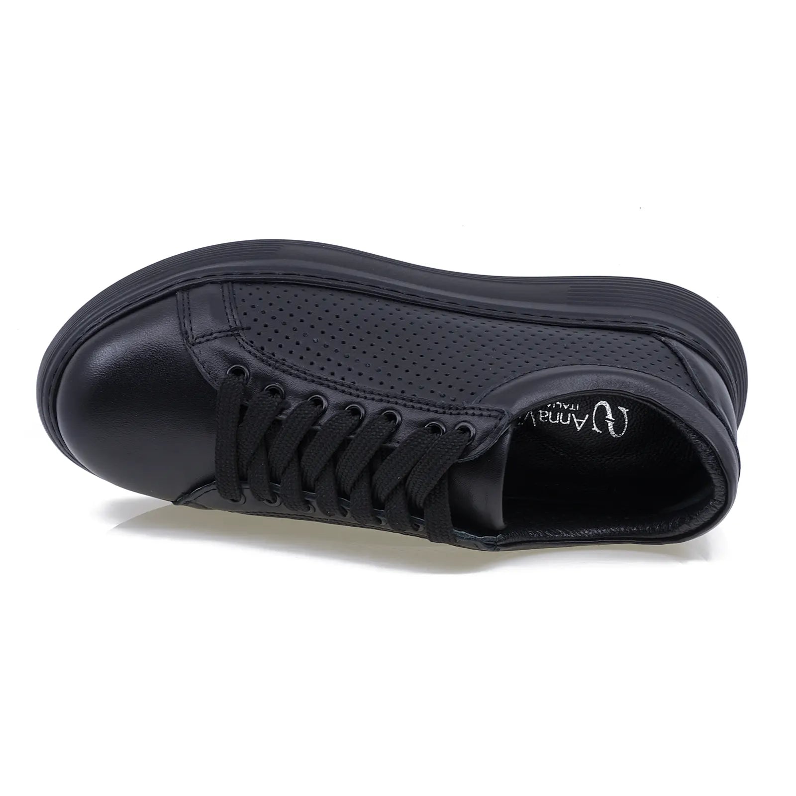 Pantofi dama casual Anna Viotti piele naturala D16-451 negru-3