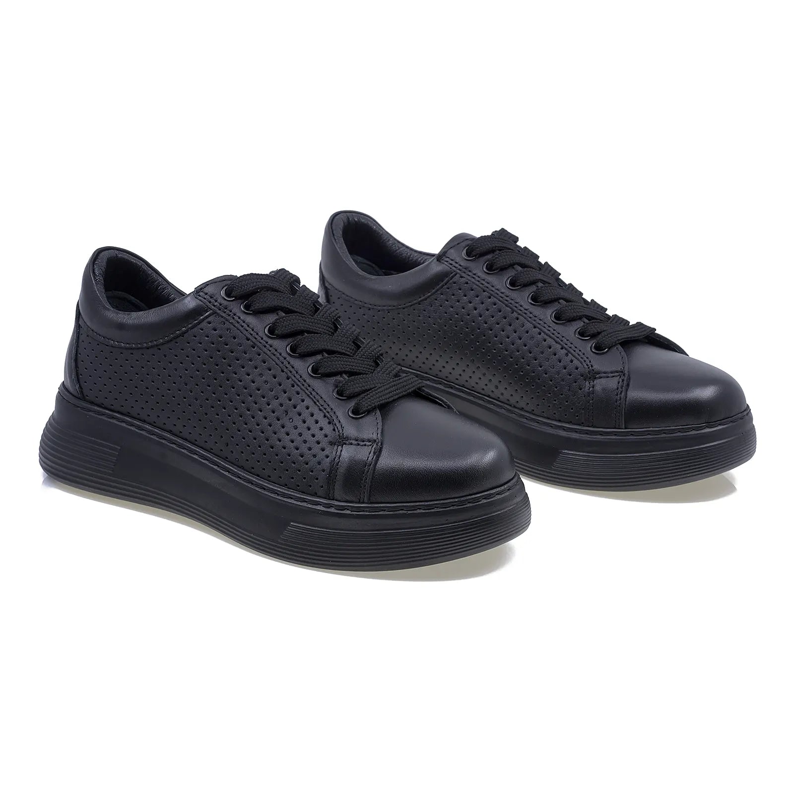 Pantofi dama casual Anna Viotti piele naturala D16-451 negru-1