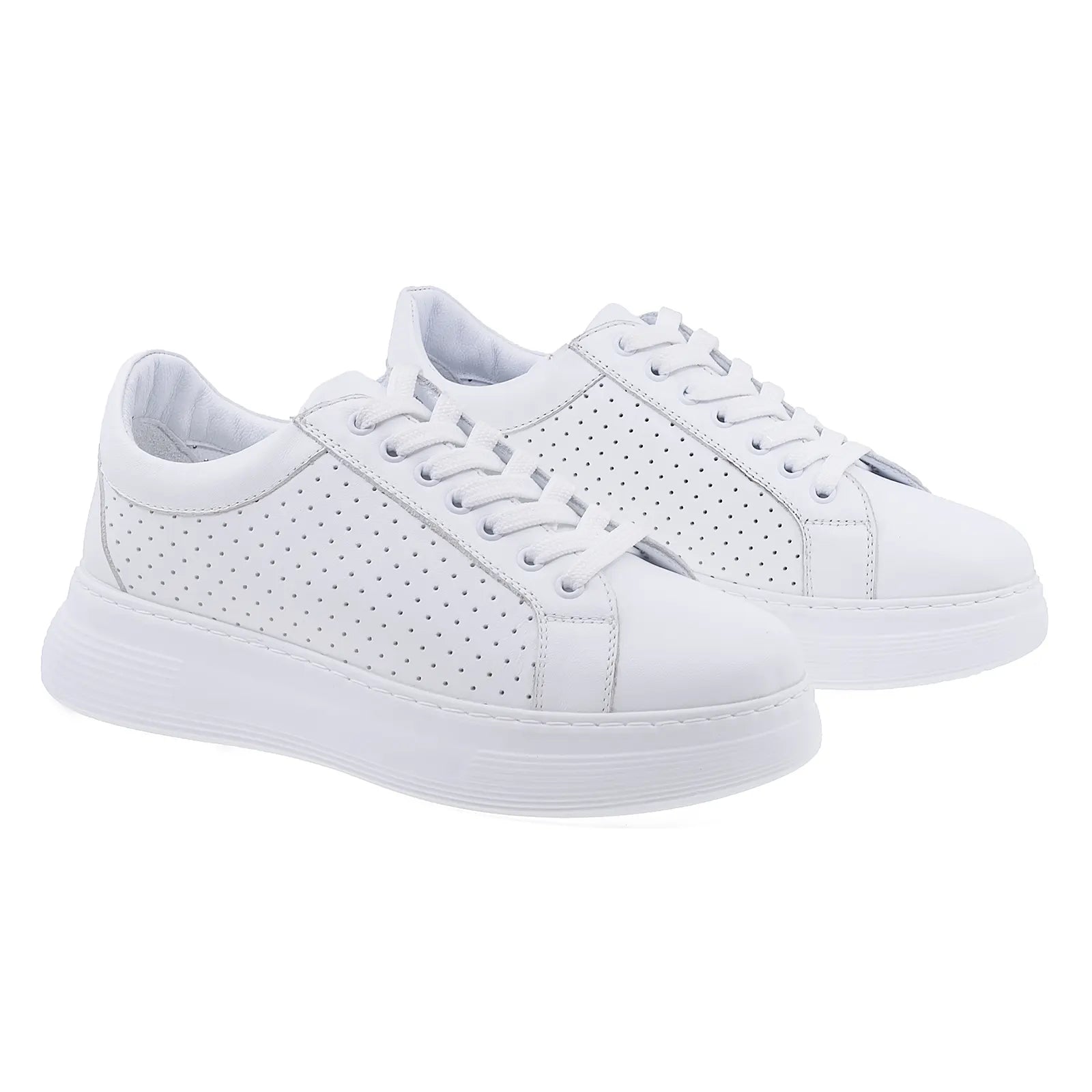 Pantofi dama casual Anna Viotti piele naturala D16-451 alb