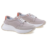 Pantofi dama casual Anna Viotti piele naturala D16-703 gri deschis