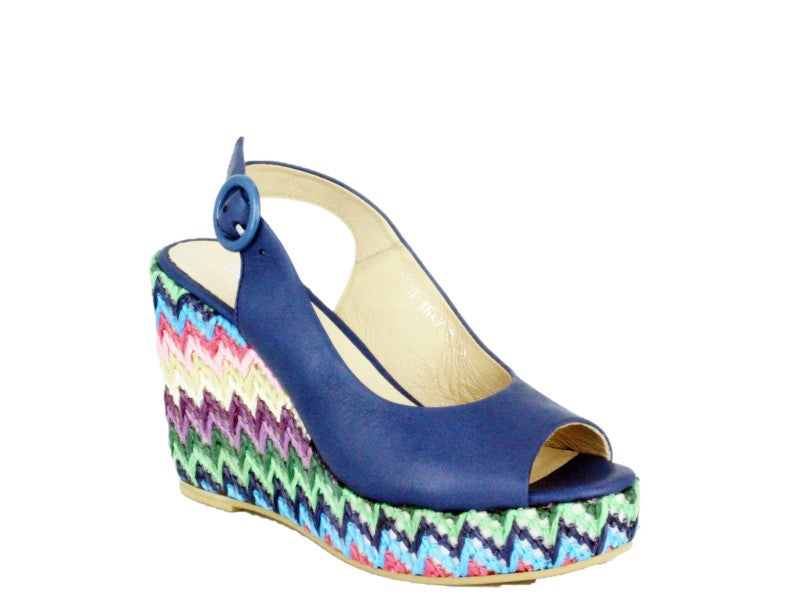 Sandale dama KORDEL Albastru din pielenarala D1642