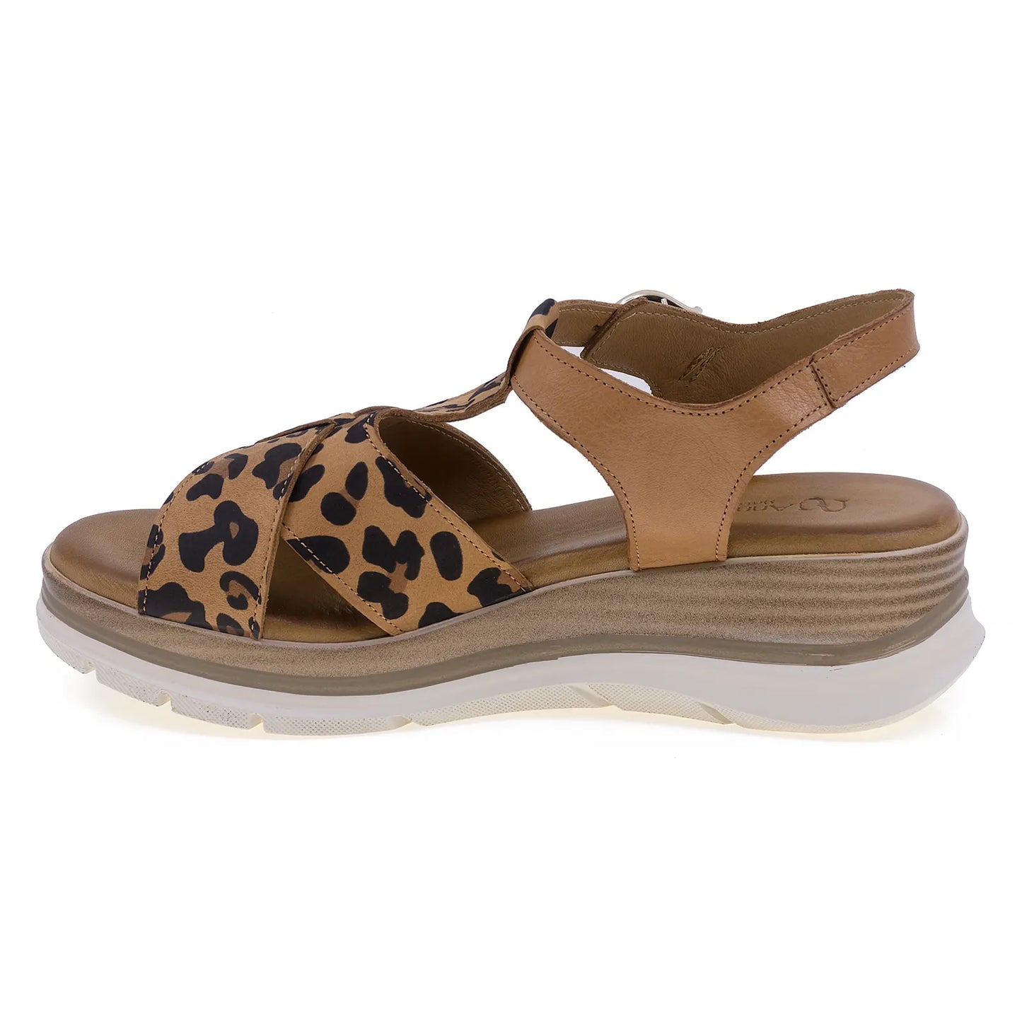 Sandale dama casual Anna Viotti piele naturala D20-H2987 coniac-2