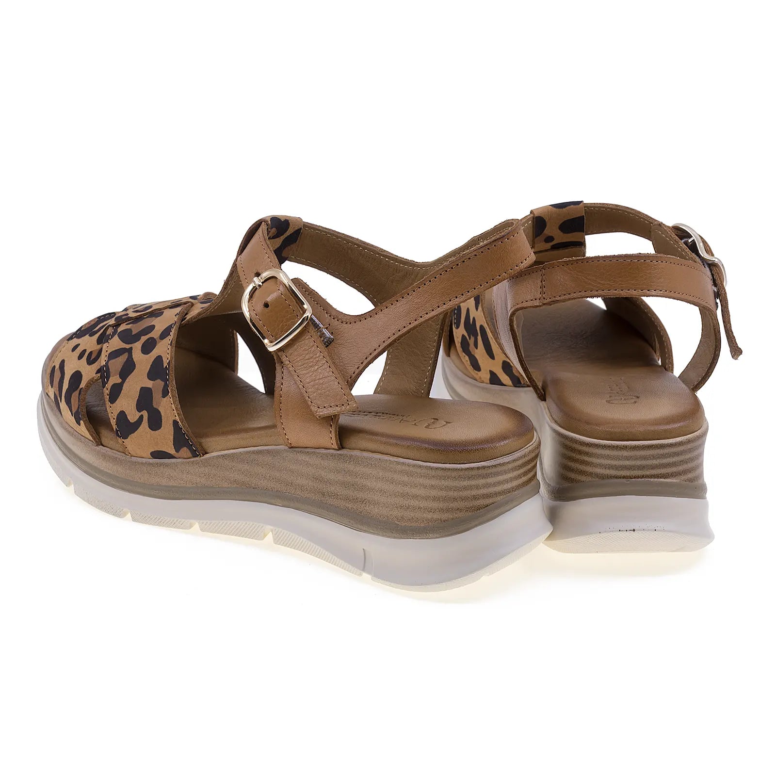 Sandale dama casual Anna Viotti piele naturala D20-H2987 coniac-5