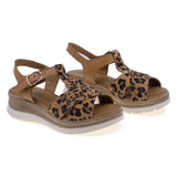 Sandale dama casual Anna Viotti piele naturala D20-H2987 coniac-1