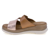 Papuci dama casual Anna Viotti piele naturala D20-H3002 auriu