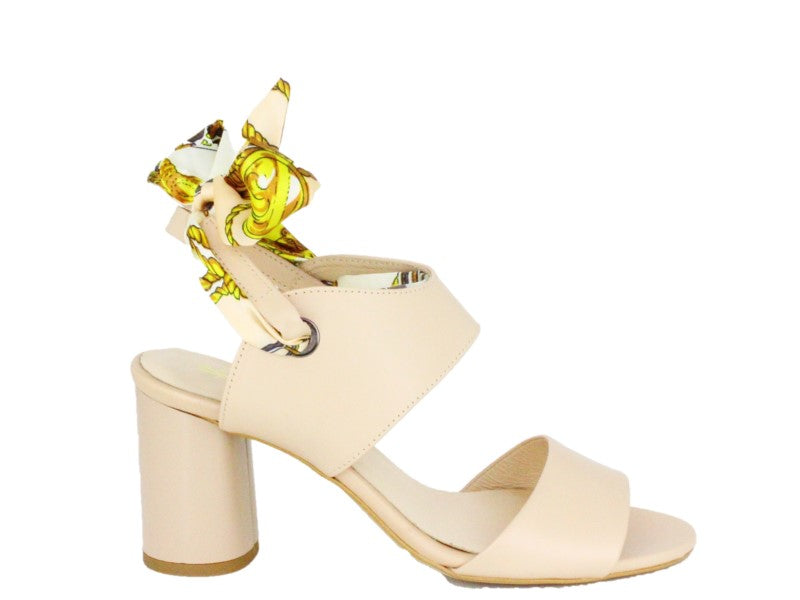 Sandale dama KORDEL Crem din piele naturala D2054