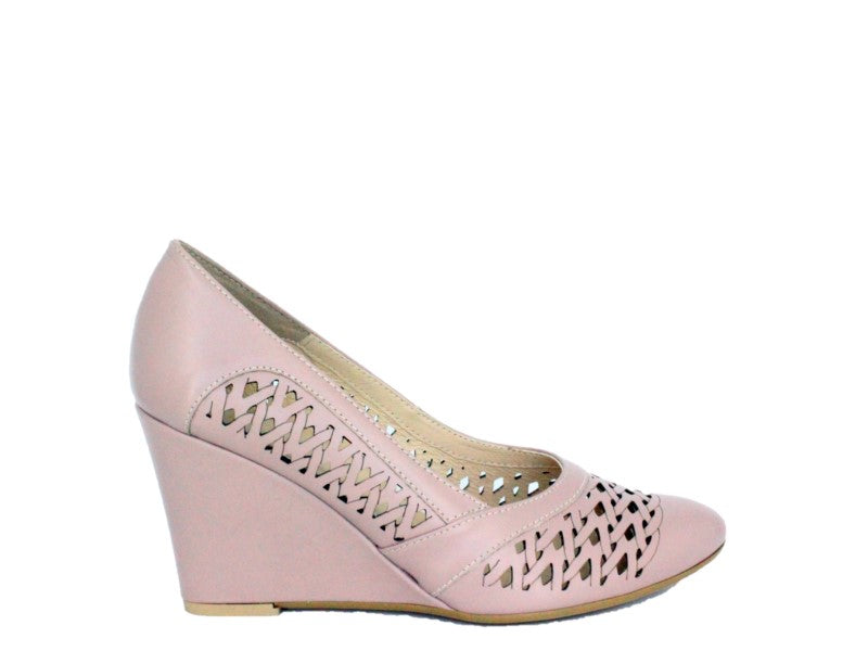 Pantofi eleganti KORDEL Roz pal din piele naturala 2162