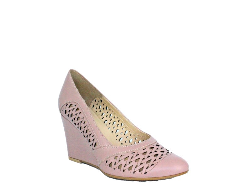 Pantofi eleganti KORDEL Roz pal din piele naturala 2162