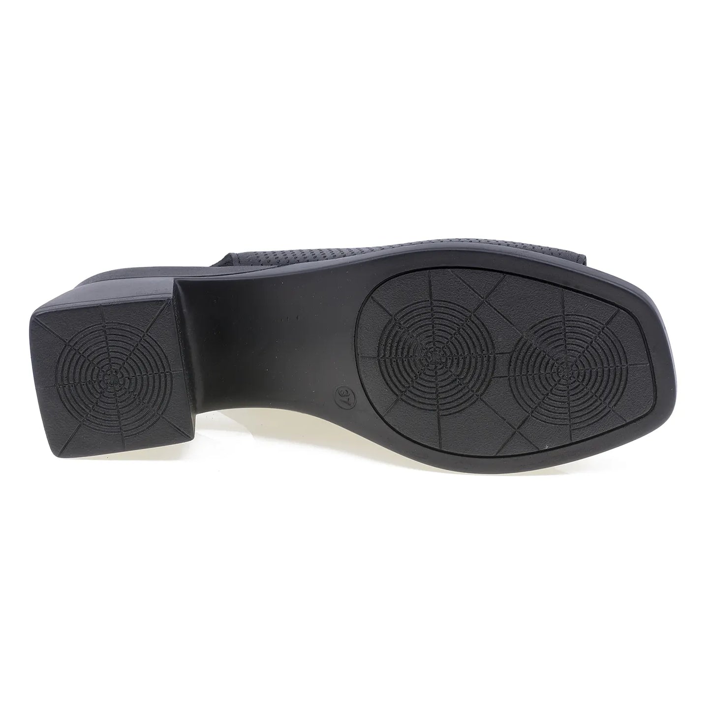 Sandale perforate Anna Viotti D22-S502 negre, vedere talpa