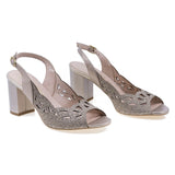 Sandale dama elegante Anna Viotti piele naturala D2334 auriu