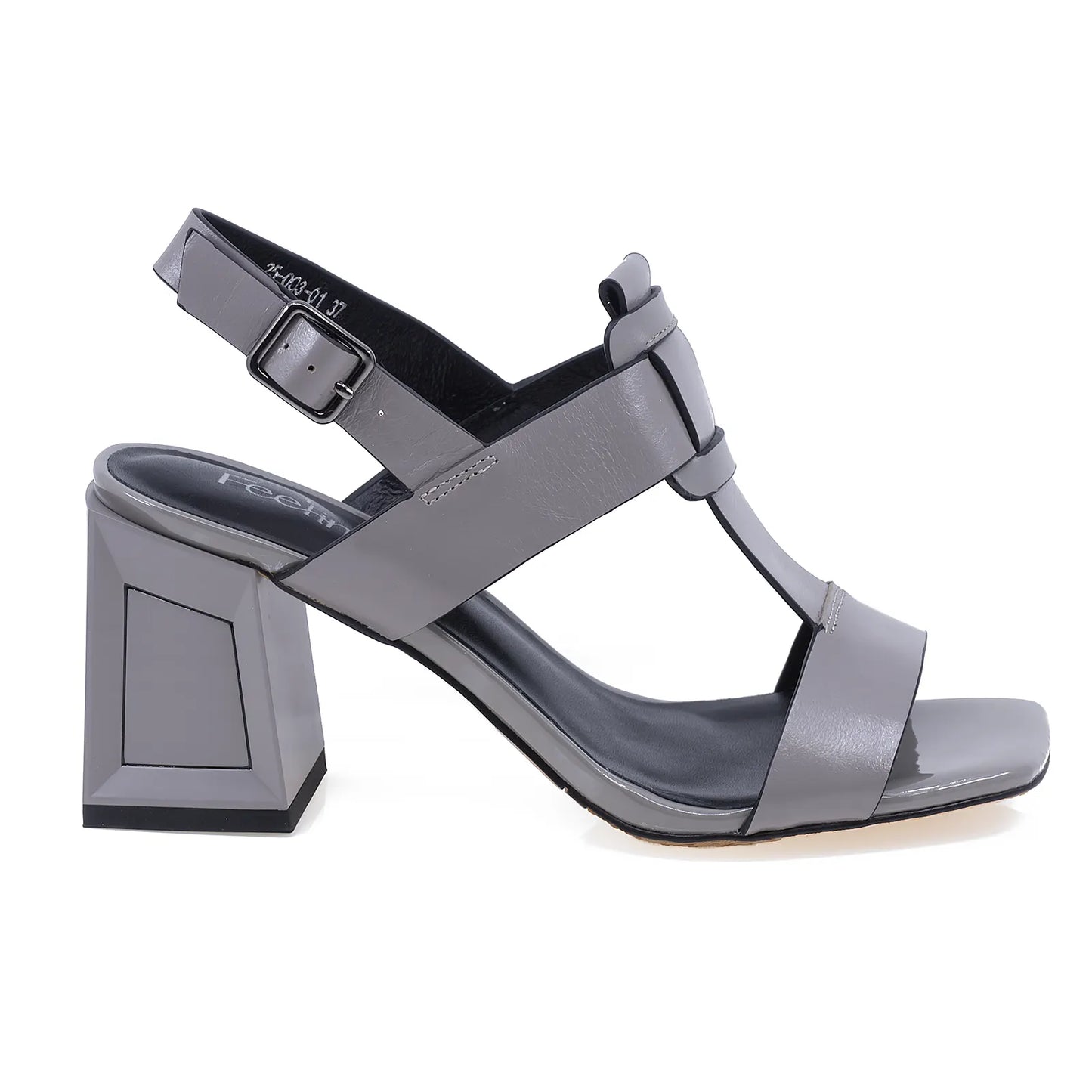 Sandale dama elegante Feeling piele naturala D25-003-01 gri