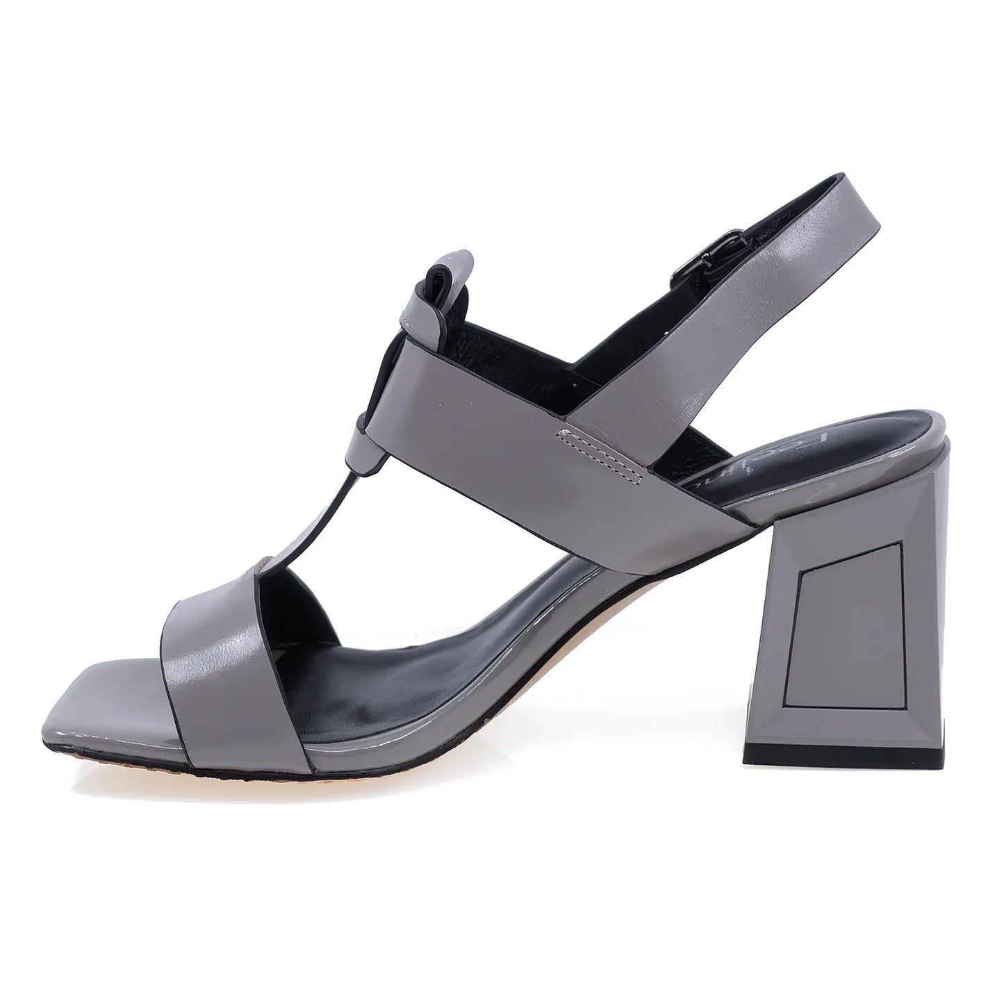 Sandale dama elegante Feeling piele naturala D25-003-01 gri