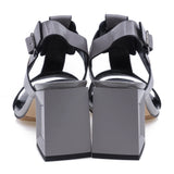 Sandale dama elegante Feeling piele naturala D25-003-01 gri