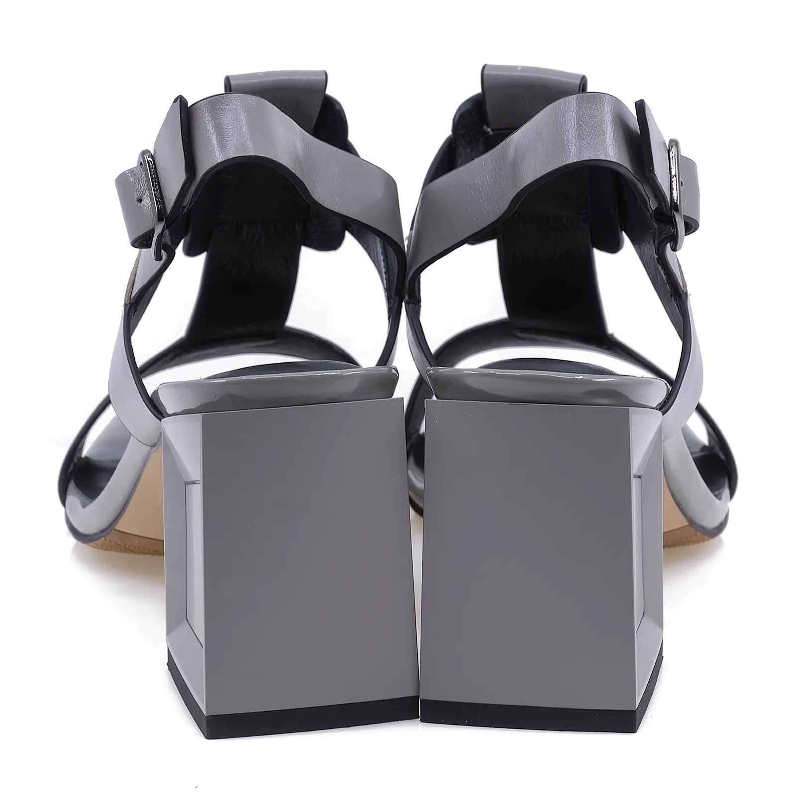 Sandale dama elegante Feeling piele naturala D25-003-01 gri