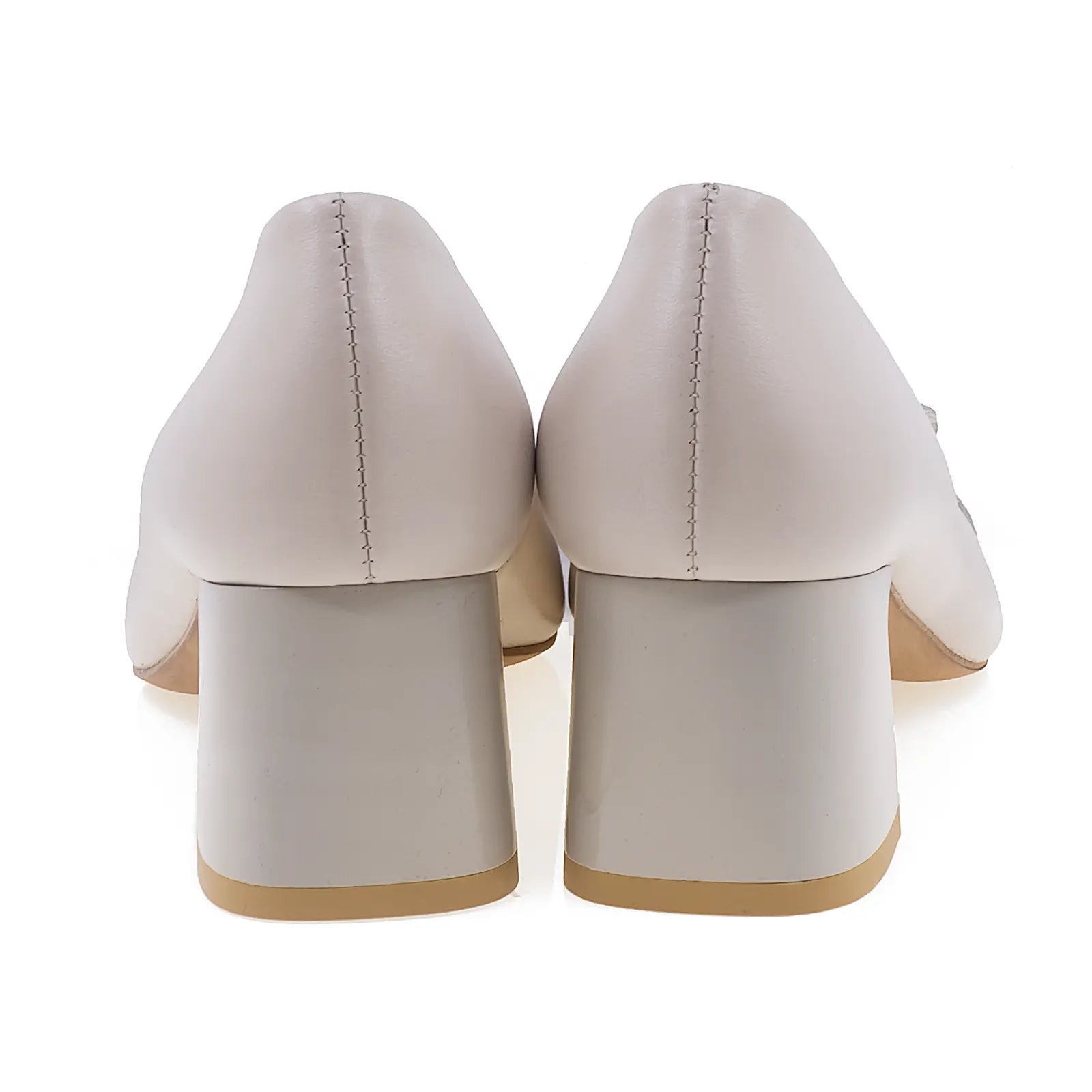 Pantofi dama eleganti Anna Viotti din piele naturala D2633 bej-4