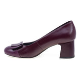 Pantofi dama eleganti Anna Viotti piele naturala D2633 visiniu