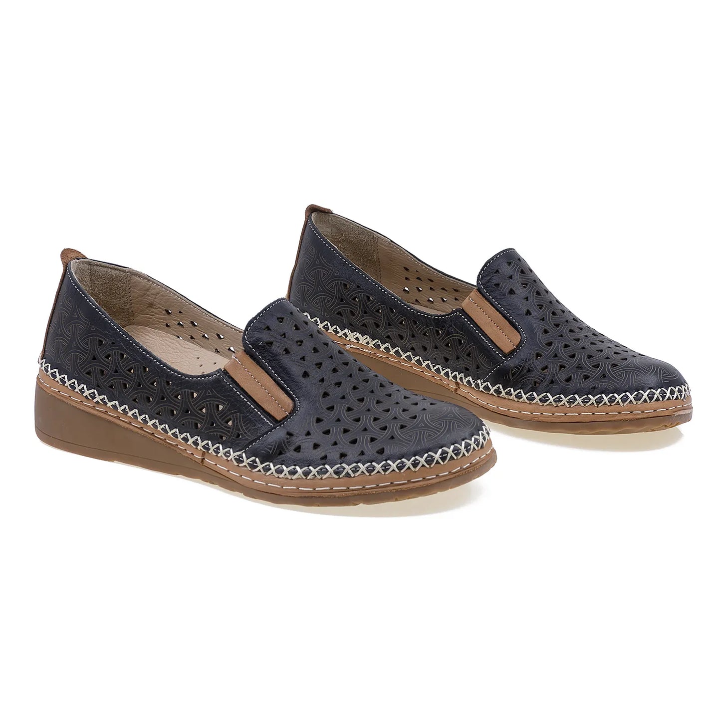 Pantofi dama casual Anna Viotti piele naturala D27-04163 negru