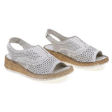 Sandale dama casual Anna Viotti piele naturala D27-255816 bej