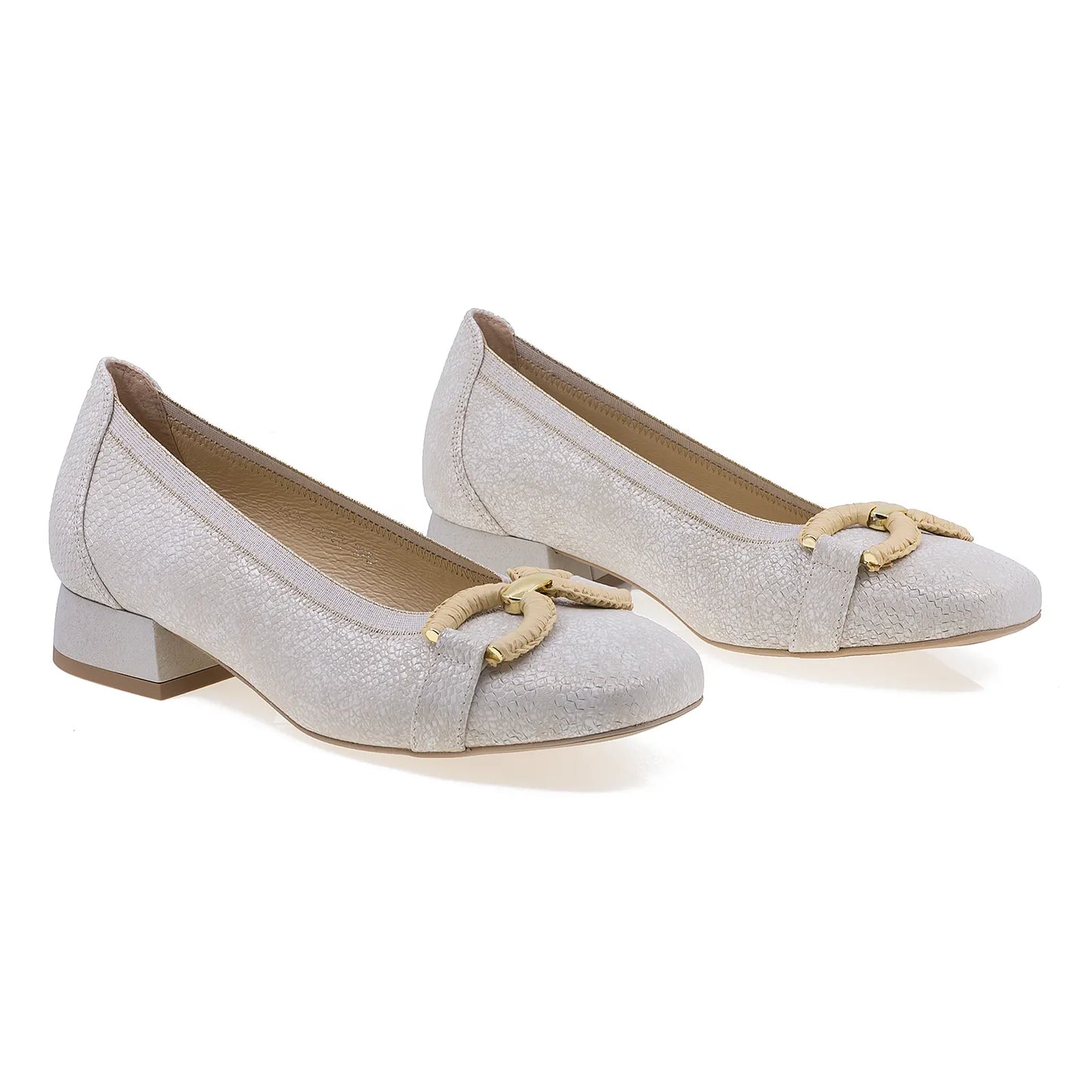 Pantofi dama eleganti Anna Viotti piele naturala D2842 bej