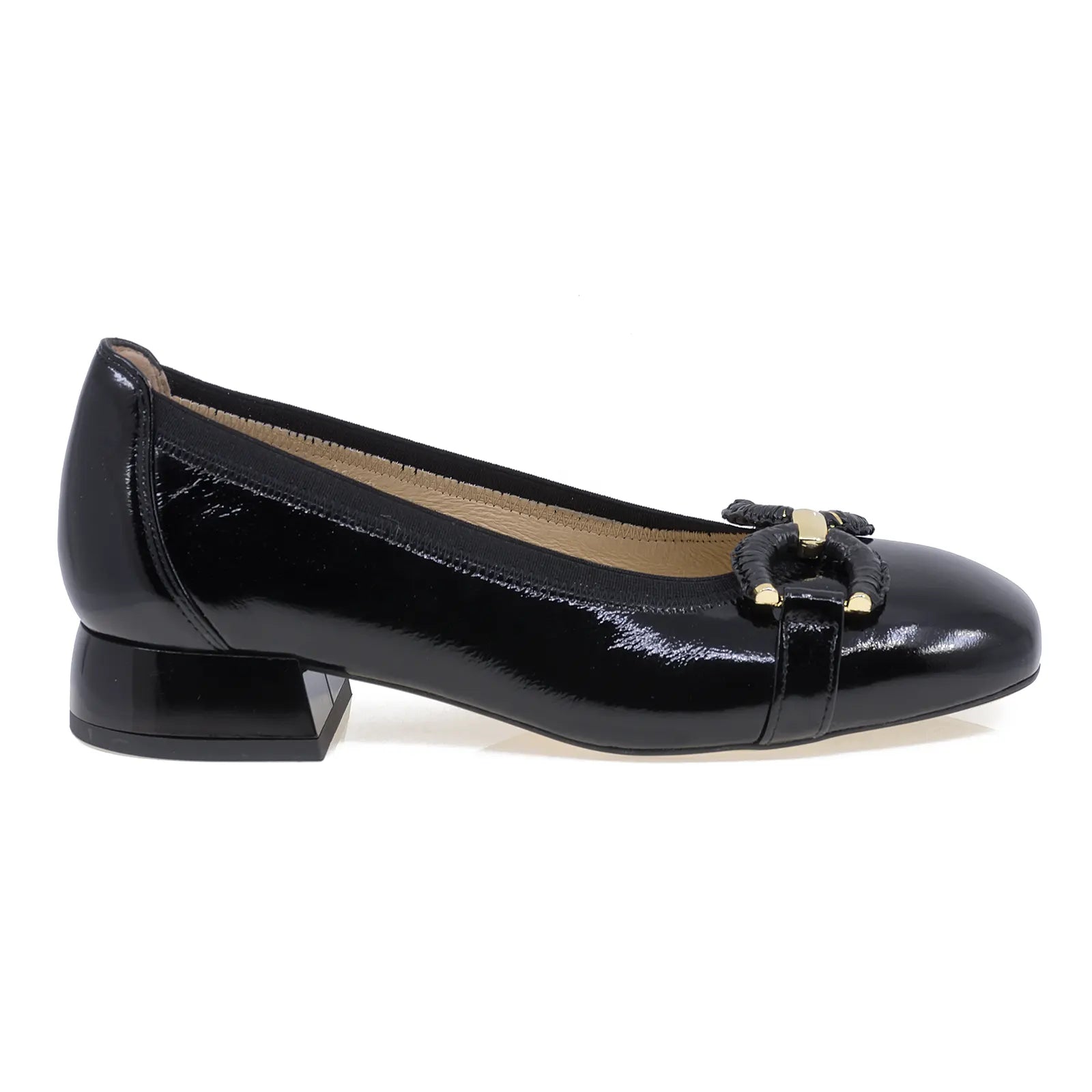 Pantofi dama eleganti Anna Viotti din piele lacuita D2842 negru