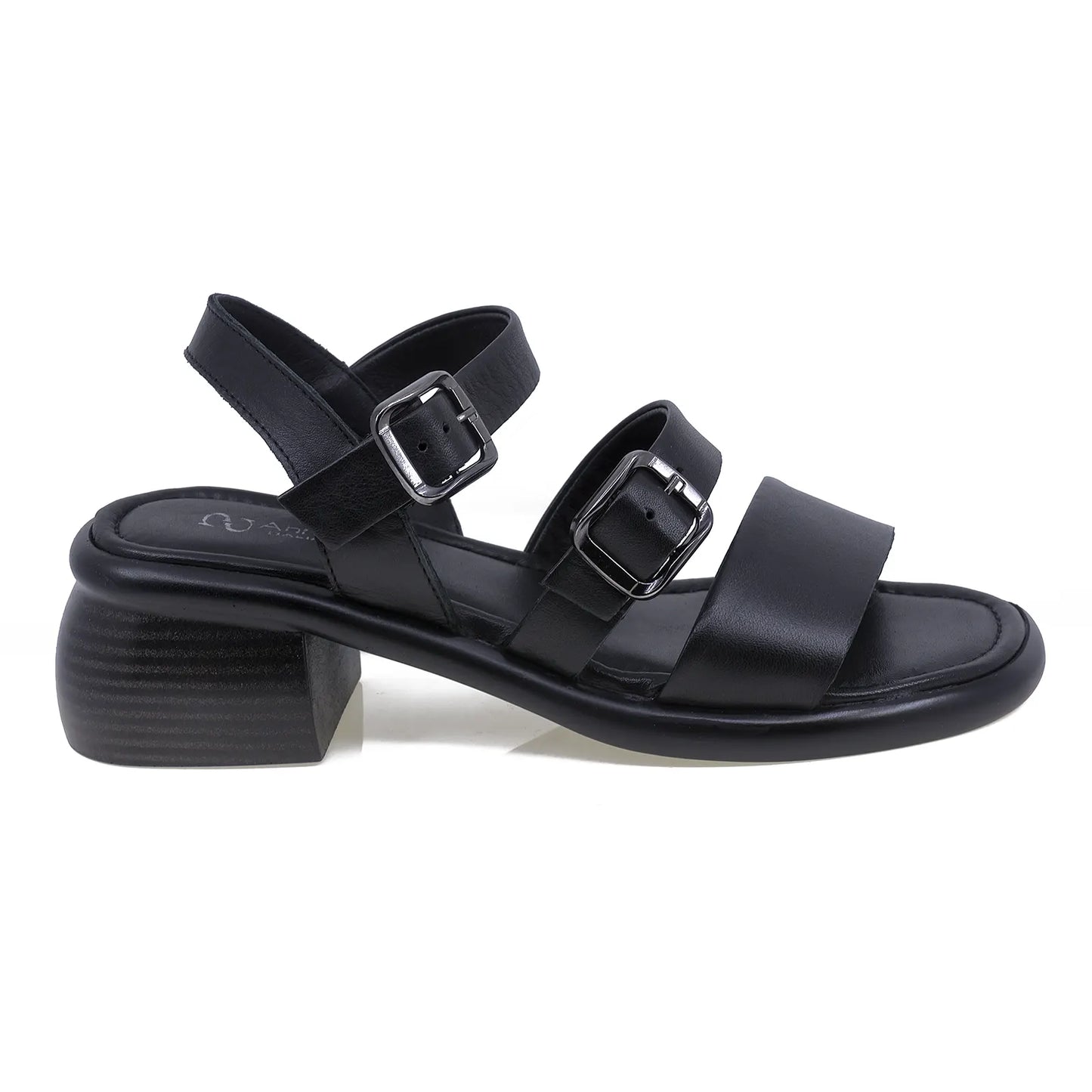 Sandale dama casual Anna Viotti piele naturala D29-TAS317 negru