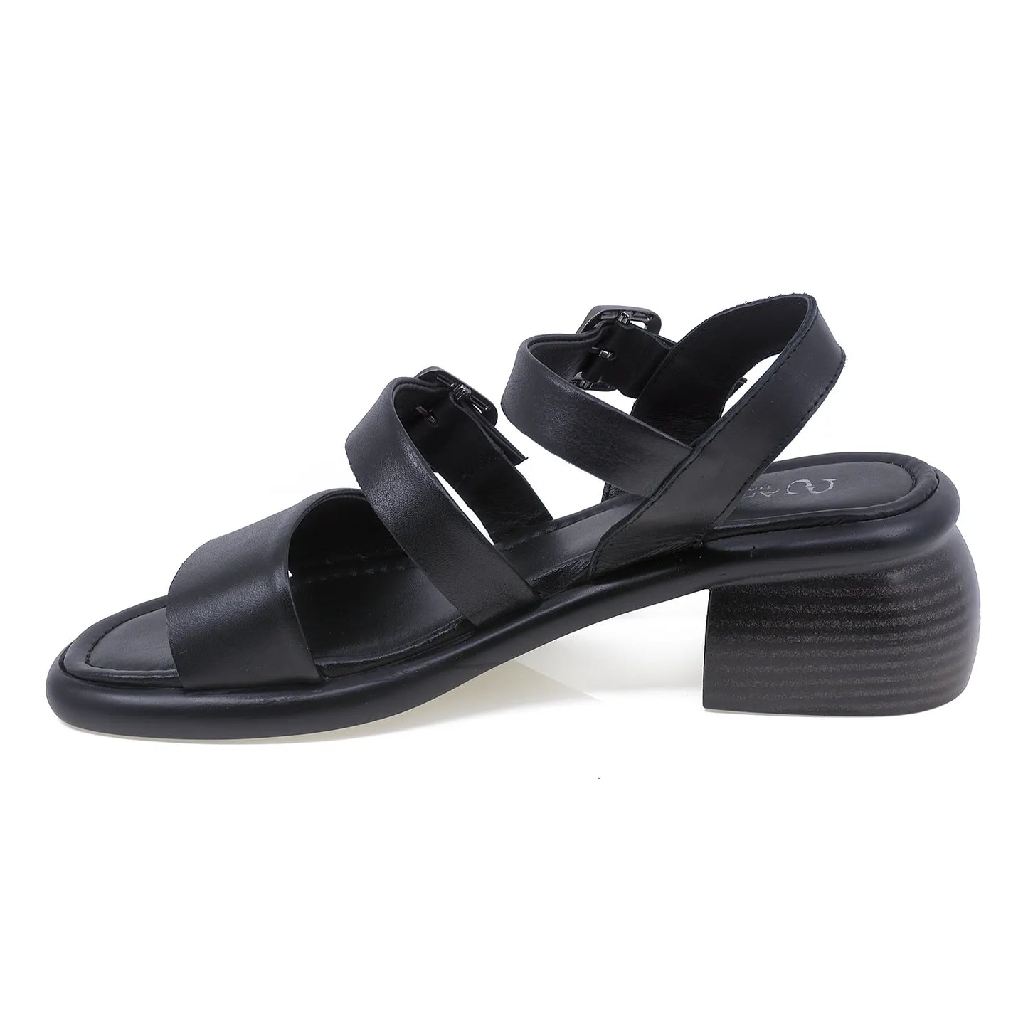 Sandale dama casual Anna Viotti piele naturala D29-TAS317 negru-2