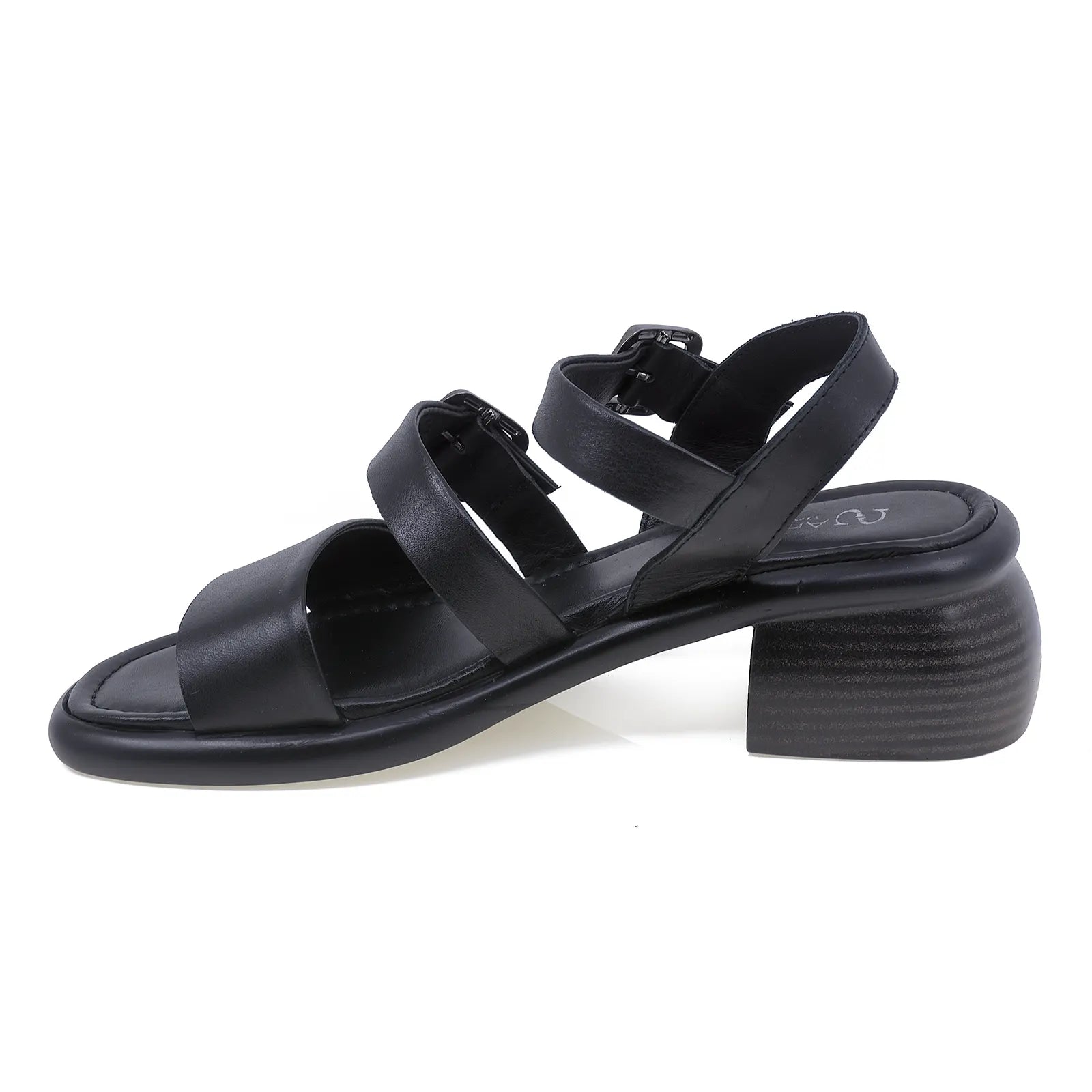 Sandale dama casual Anna Viotti piele naturala D29-TAS317 negru-2